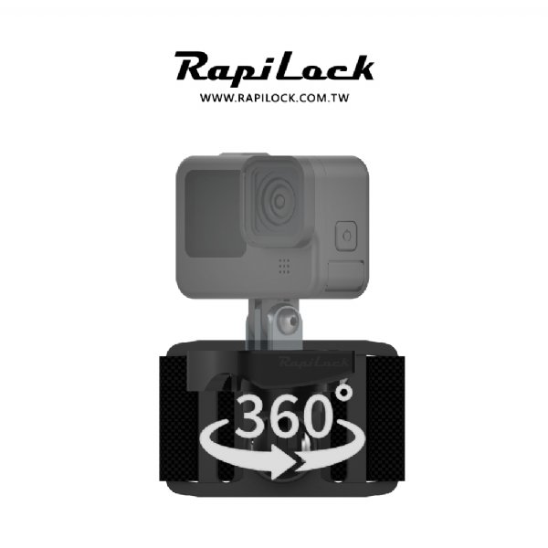 RapiLock Backpack Strap for GoPro, Sony, Garmin, DJI, and more.
